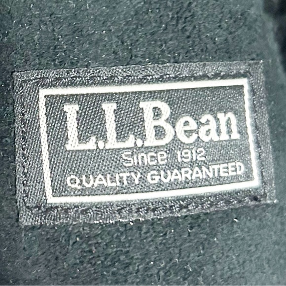 L. L. Bean Suede Leather Shearling Lined Winter Boots Buttons Up Side Elastic - Picture 8 of 9